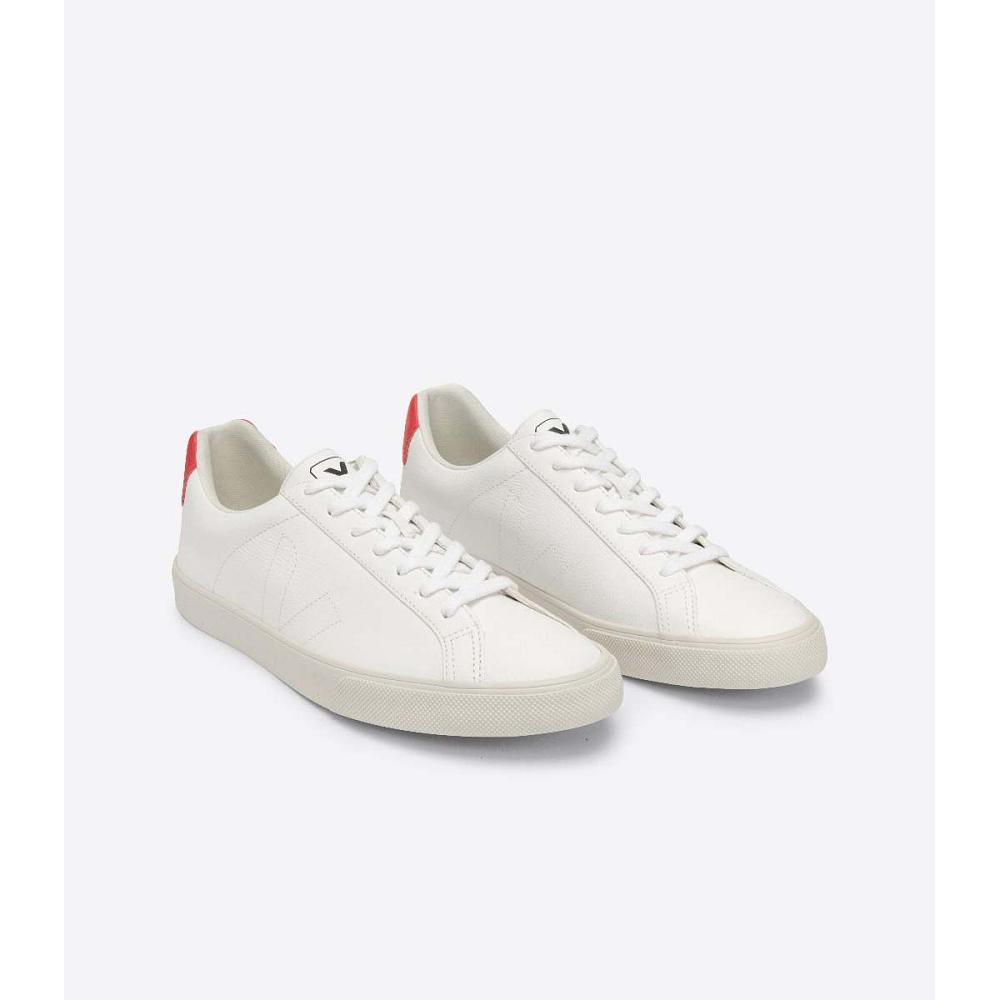 Men's Veja ESPLAR CHROMEFREE Shoes White/Orange | ZA 195MQZ